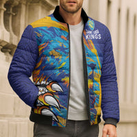 Custom Saint Lucia Cricket Kings Bomber Puffer Jacket Power Lions of Caribbean - Wonder Print Shop