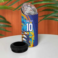Custom Saint Lucia Cricket Kings 4 in 1 Can Cooler Tumbler Power Lions of Caribbean - Wonder Print Shop