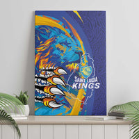 Saint Lucia Cricket Kings Canvas Wall Art Power Lions of Caribbean - Wonder Print Shop