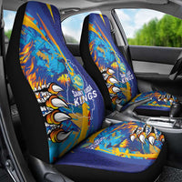 Saint Lucia Cricket Kings Car Seat Cover Power Lions of Caribbean - Wonder Print Shop
