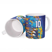Custom Saint Lucia Cricket Kings Ceramic Mug Power Lions of Caribbean - Wonder Print Shop