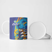 Custom Saint Lucia Cricket Kings Ceramic Mug Power Lions of Caribbean - Wonder Print Shop