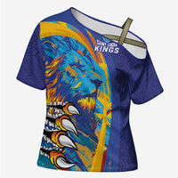 Custom Saint Lucia Cricket Kings Cross Shoulder Shirt Power Lions of Caribbean - Wonder Print Shop