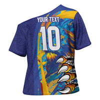 Custom Saint Lucia Cricket Kings Cross Shoulder Shirt Power Lions of Caribbean - Wonder Print Shop
