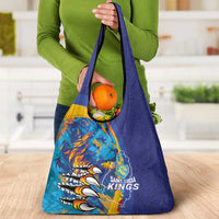 Saint Lucia Cricket Kings Grocery Bag Power Lions of Caribbean - Wonder Print Shop