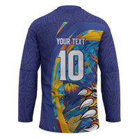 Custom Saint Lucia Cricket Kings Hockey Jersey Power Lions of Caribbean - Wonder Print Shop