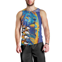 Custom Saint Lucia Cricket Kings Men Tank Top Power Lions of Caribbean - Wonder Print Shop