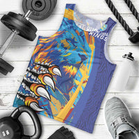 Custom Saint Lucia Cricket Kings Men Tank Top Power Lions of Caribbean - Wonder Print Shop