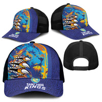 Saint Lucia Cricket Kings Mesh Trucker Cap Power Lions of Caribbean - Wonder Print Shop