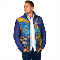 Custom Saint Lucia Cricket Kings Padded Jacket Power Lions of Caribbean - Wonder Print Shop