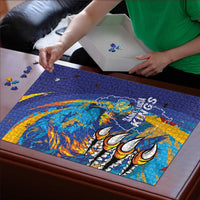 Saint Lucia Cricket Kings Puzzle Power Lions of Caribbean - Wonder Print Shop