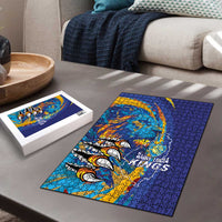 Saint Lucia Cricket Kings Puzzle Power Lions of Caribbean - Wonder Print Shop