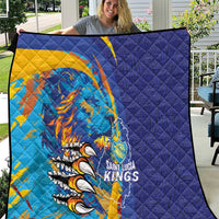 Saint Lucia Cricket Kings Quilt Power Lions of Caribbean - Wonder Print Shop