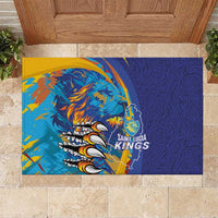 Saint Lucia Cricket Kings Rubber Doormat Power Lions of Caribbean - Wonder Print Shop