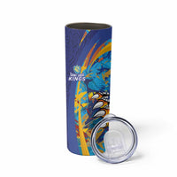 Custom Saint Lucia Cricket Kings Skinny Tumbler Power Lions of Caribbean - Wonder Print Shop
