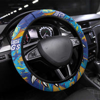 Saint Lucia Cricket Kings Steering Wheel Cover Power Lions of Caribbean - Wonder Print Shop