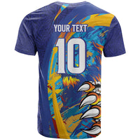 Custom Saint Lucia Cricket Kings T Shirt Power Lions of Caribbean - Wonder Print Shop