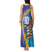 Custom Saint Lucia Cricket Kings Tank Maxi Dress Power Lions of Caribbean - Wonder Print Shop