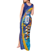 Custom Saint Lucia Cricket Kings Tank Maxi Dress Power Lions of Caribbean - Wonder Print Shop