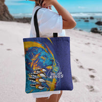Saint Lucia Cricket Kings Tote Bag Power Lions of Caribbean - Wonder Print Shop