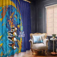 Saint Lucia Cricket Kings Window Curtain Power Lions of Caribbean - Wonder Print Shop