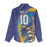 Custom Saint Lucia Cricket Kings Women Casual Shirt Power Lions of Caribbean - Wonder Print Shop