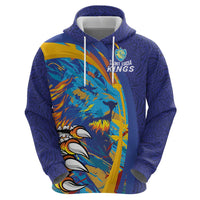 Custom Saint Lucia Cricket Kings Zip Hoodie Power Lions of Caribbean - Wonder Print Shop