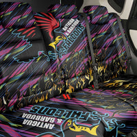 Antigua & Barbuda Cricket Falcons Back Car Seat Cover Through The Fire - Wonder Print Shop