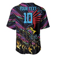 Custom Antigua & Barbuda Cricket Falcons Baseball Jersey Through The Fire - Wonder Print Shop