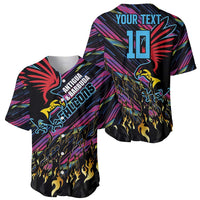 Custom Antigua & Barbuda Cricket Falcons Baseball Jersey Through The Fire - Wonder Print Shop