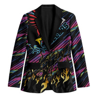 Custom Antigua & Barbuda Cricket Falcons Blazer Through The Fire - Wonder Print Shop