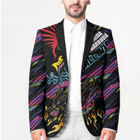 Custom Antigua & Barbuda Cricket Falcons Blazer Through The Fire - Wonder Print Shop
