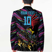 Custom Antigua & Barbuda Cricket Falcons Blazer Through The Fire - Wonder Print Shop