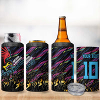 Custom Antigua & Barbuda Cricket Falcons 4 in 1 Can Cooler Tumbler Through The Fire - Wonder Print Shop