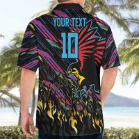 Custom Antigua & Barbuda Cricket Falcons Hawaiian Shirt Through The Fire - Wonder Print Shop