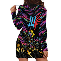 Custom Antigua & Barbuda Cricket Falcons Hoodie Dress Through The Fire - Wonder Print Shop
