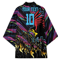 Custom Antigua & Barbuda Cricket Falcons Kimono Through The Fire - Wonder Print Shop