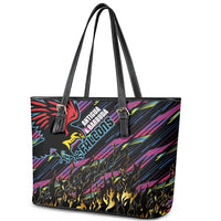 Antigua & Barbuda Cricket Falcons Leather Tote Bag Through The Fire - Wonder Print Shop