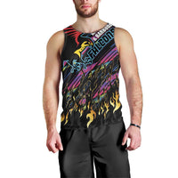 Custom Antigua & Barbuda Cricket Falcons Men Tank Top Through The Fire - Wonder Print Shop