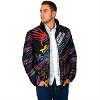 Custom Antigua & Barbuda Cricket Falcons Padded Jacket Through The Fire - Wonder Print Shop