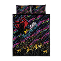 Antigua & Barbuda Cricket Falcons Quilt Bed Set Through The Fire - Wonder Print Shop