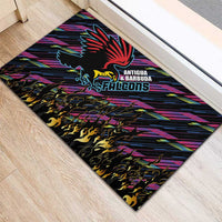 Antigua & Barbuda Cricket Falcons Rubber Doormat Through The Fire - Wonder Print Shop