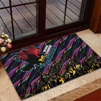 Antigua & Barbuda Cricket Falcons Rubber Doormat Through The Fire - Wonder Print Shop