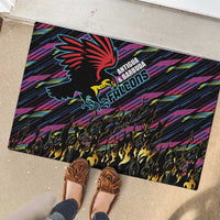 Antigua & Barbuda Cricket Falcons Rubber Doormat Through The Fire - Wonder Print Shop