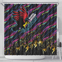 Antigua & Barbuda Cricket Falcons Shower Curtain Through The Fire - Wonder Print Shop