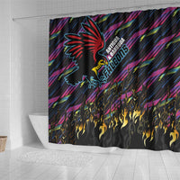 Antigua & Barbuda Cricket Falcons Shower Curtain Through The Fire - Wonder Print Shop