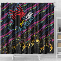 Antigua & Barbuda Cricket Falcons Shower Curtain Through The Fire - Wonder Print Shop