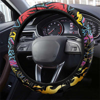 Antigua & Barbuda Cricket Falcons Steering Wheel Cover Through The Fire - Wonder Print Shop