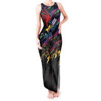 Custom Antigua & Barbuda Cricket Falcons Tank Maxi Dress Through The Fire - Wonder Print Shop