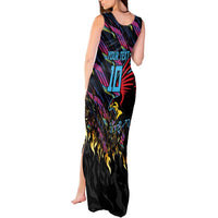 Custom Antigua & Barbuda Cricket Falcons Tank Maxi Dress Through The Fire - Wonder Print Shop